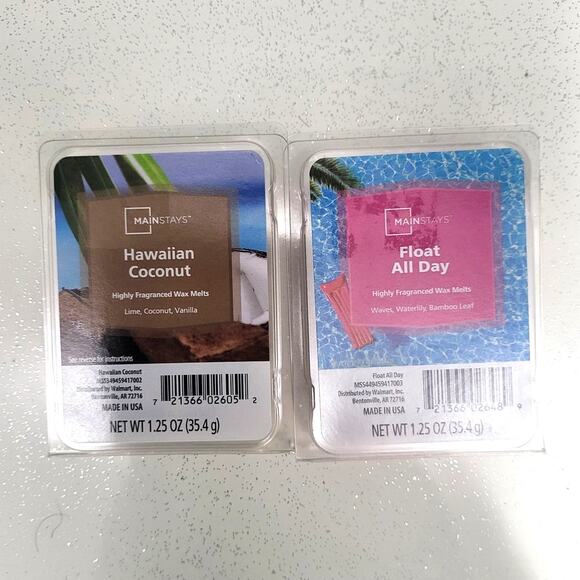 Main Stays Wax Bundle - Hawaiian Coconut & Float All Day - NEW - Picture 1 of 2